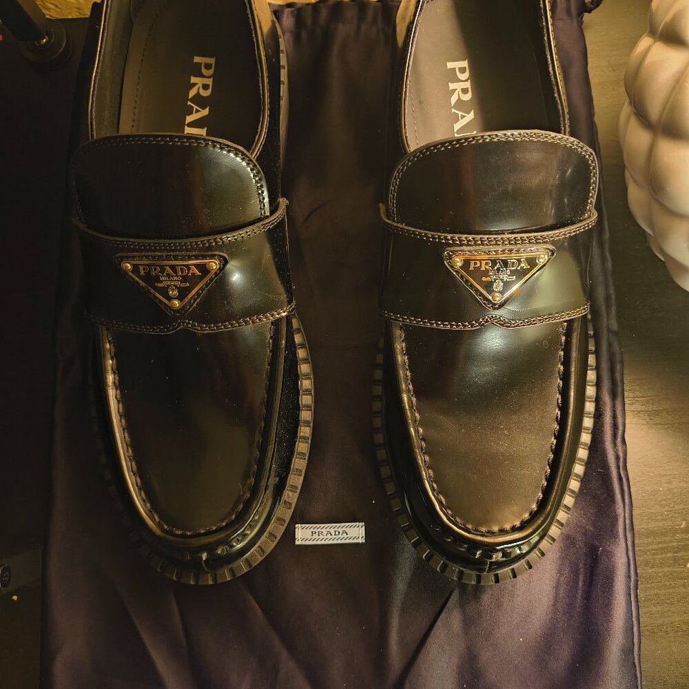 Prada Black Loafers